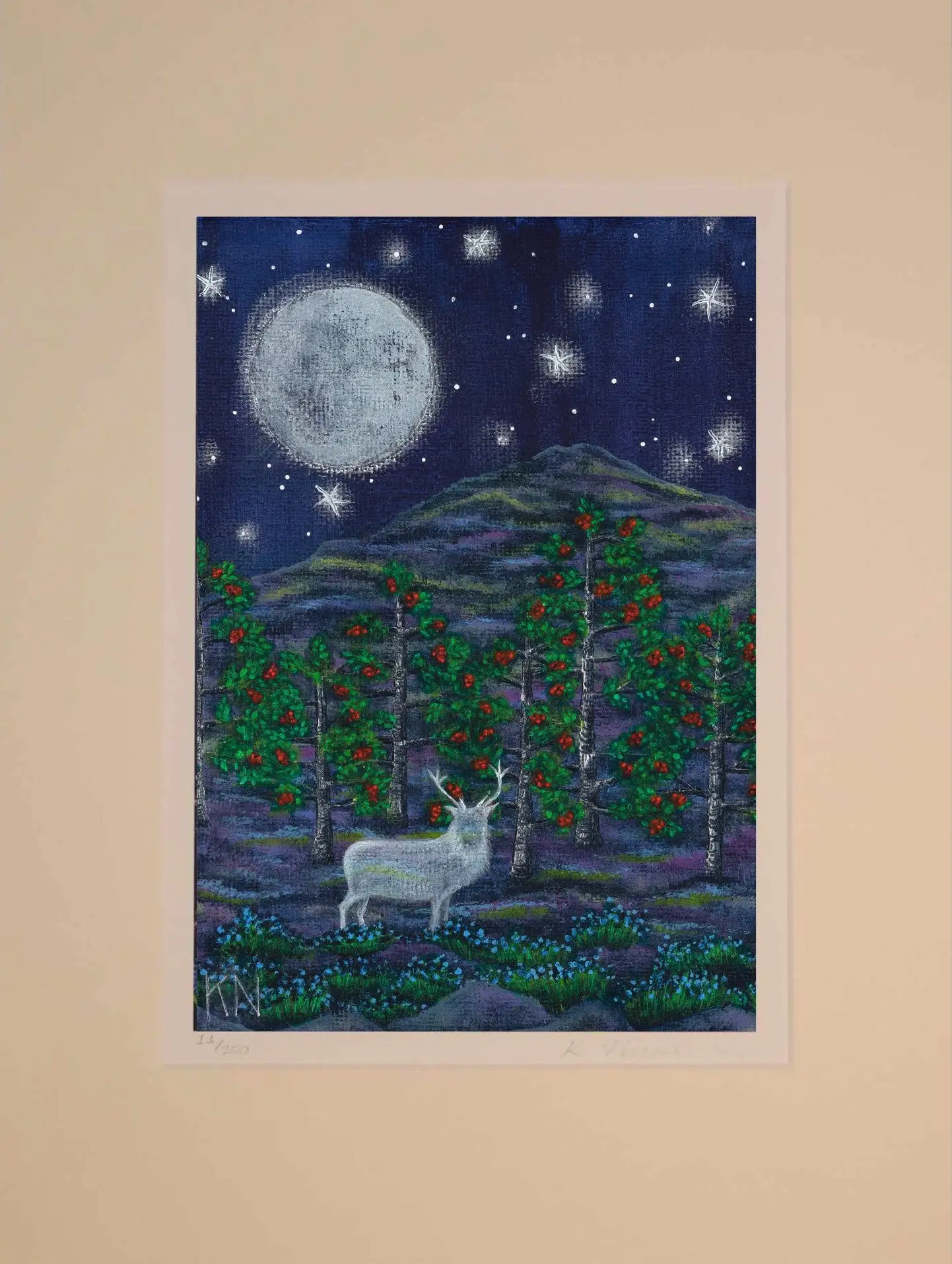 Spirit Stag Under Stars - Image 2