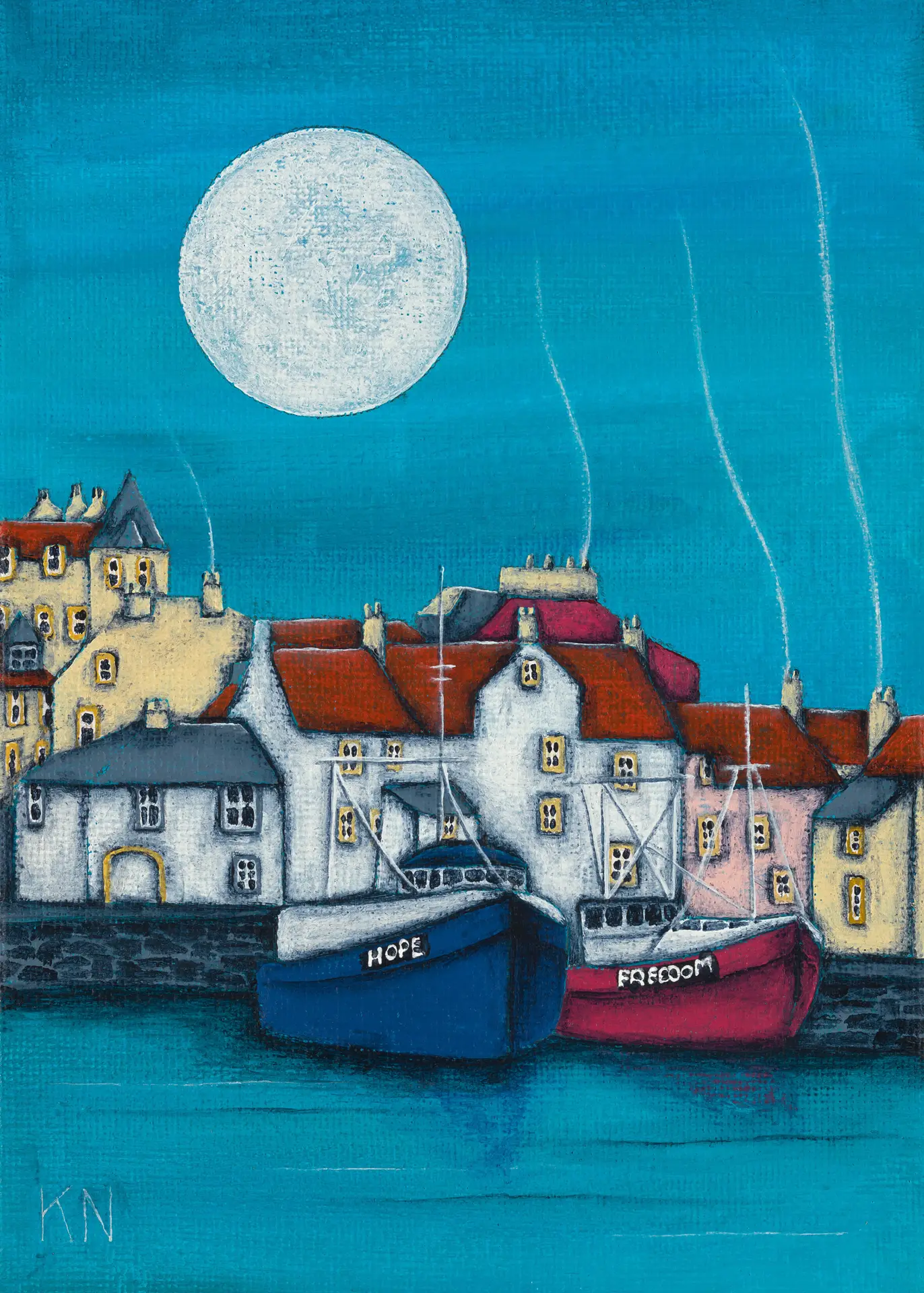 Hope and Freedom in Pittenweem Harbour