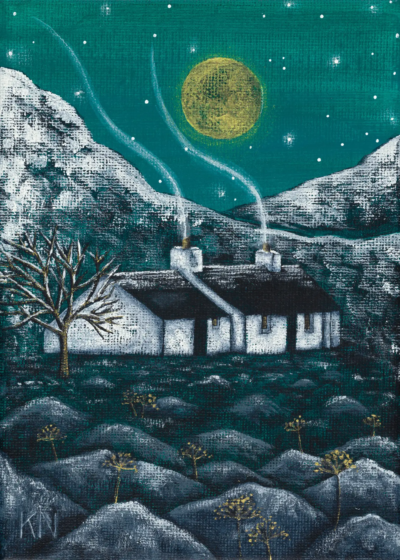 Snowfall at Blackrock Cottage