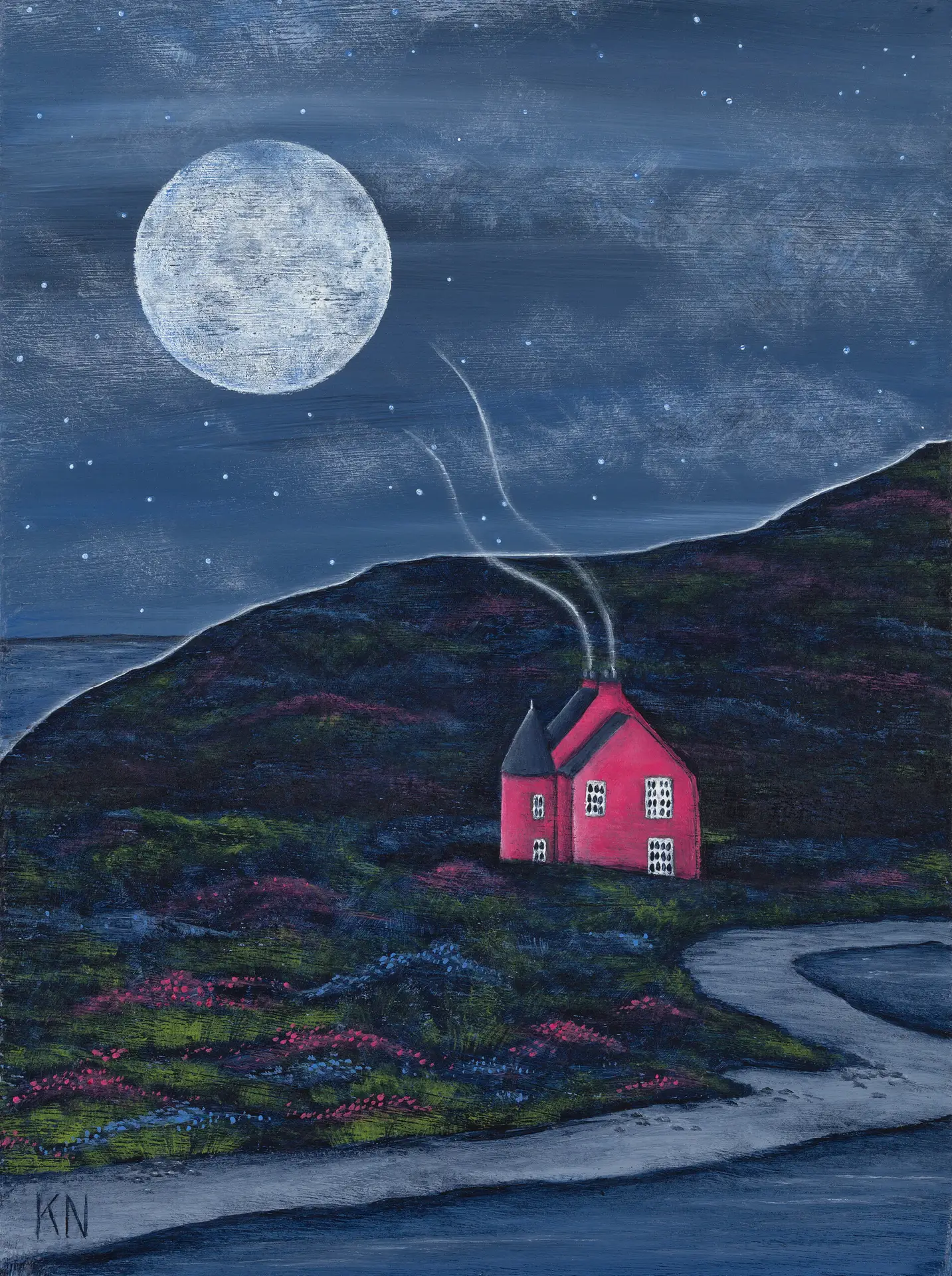 Pink House on Loch Glass